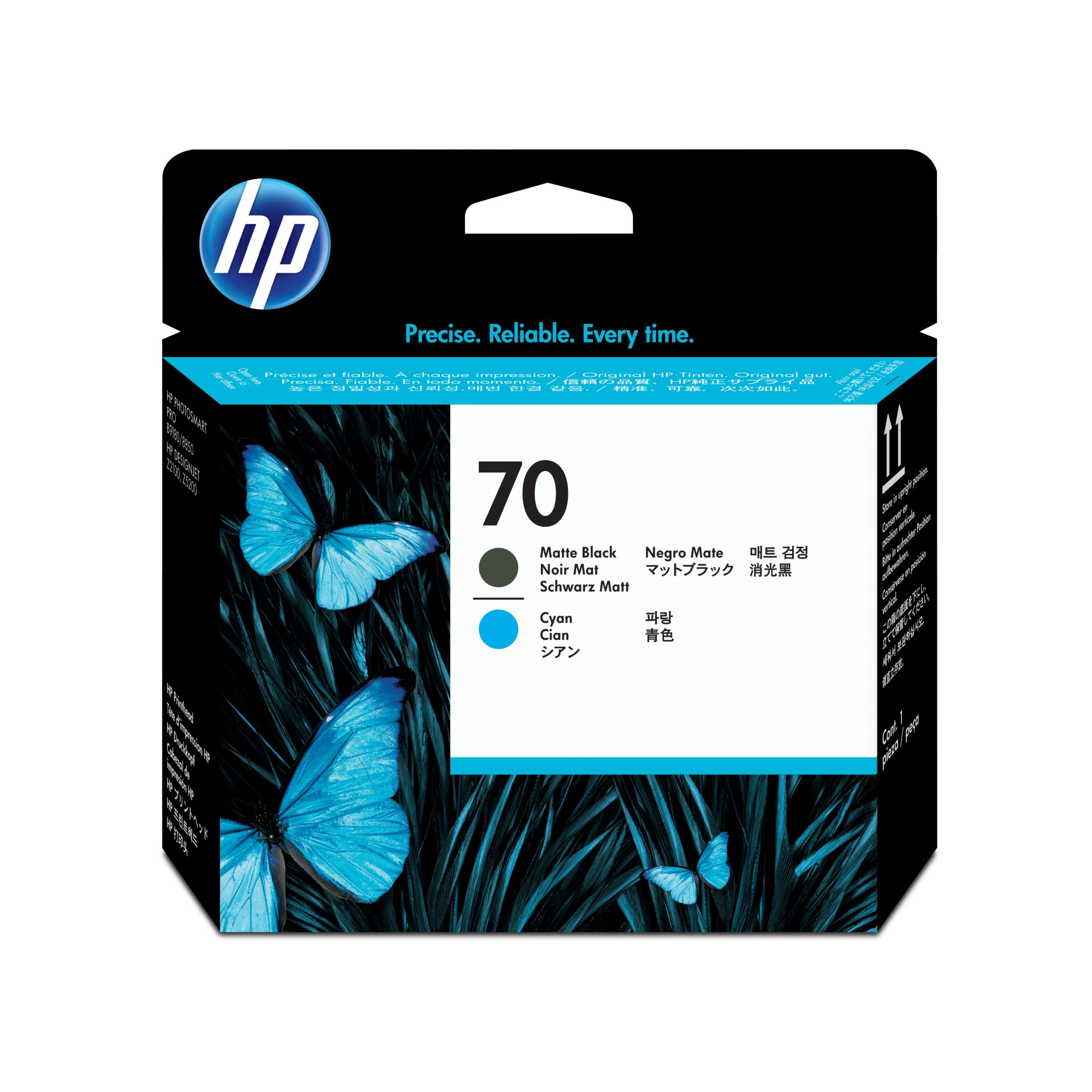 ORIGINALE HP Testina per stampa ciano / Nero (opaco) C9404A 70