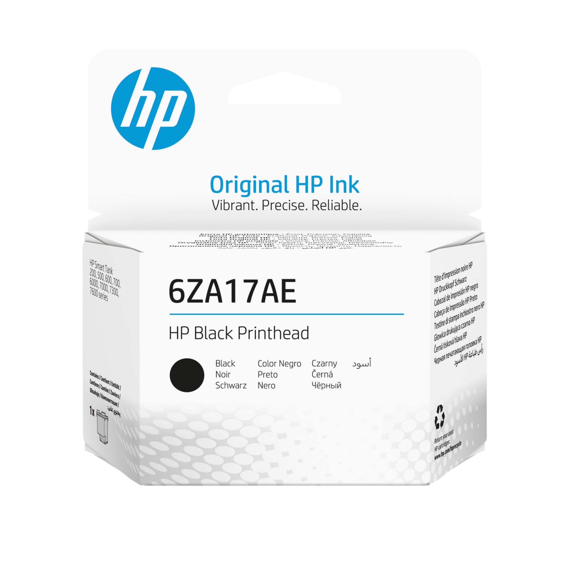 ORIGINALE HP Testina per stampa nero 6ZA17AE 500/600 Serie Testina di stampa originale 6ZA17AE nero
