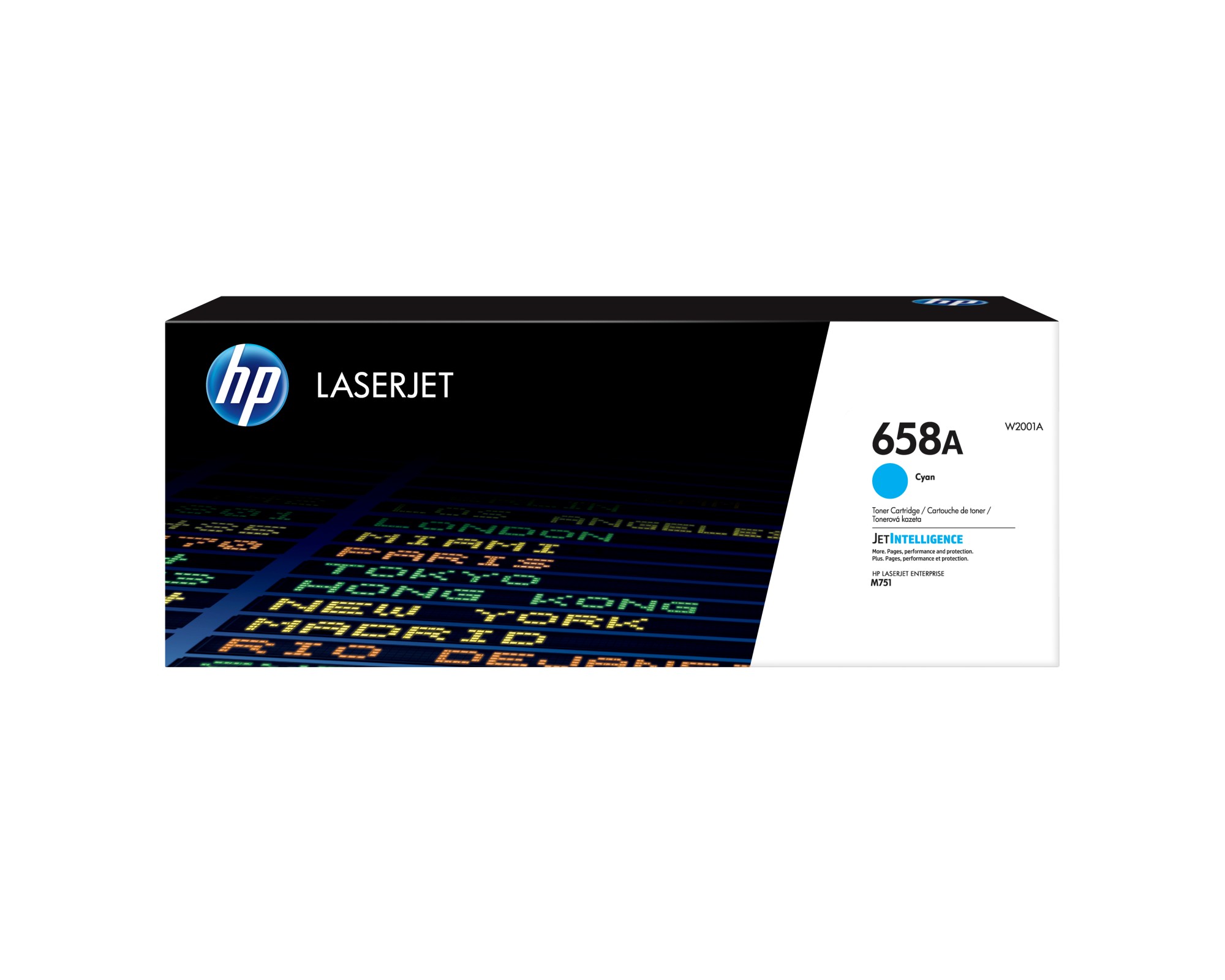 ORIGINALE HP toner ciano W2001A 658A 6000 pagine ORIGINALE HP toner ciano W2001A 658A 6000 pagine