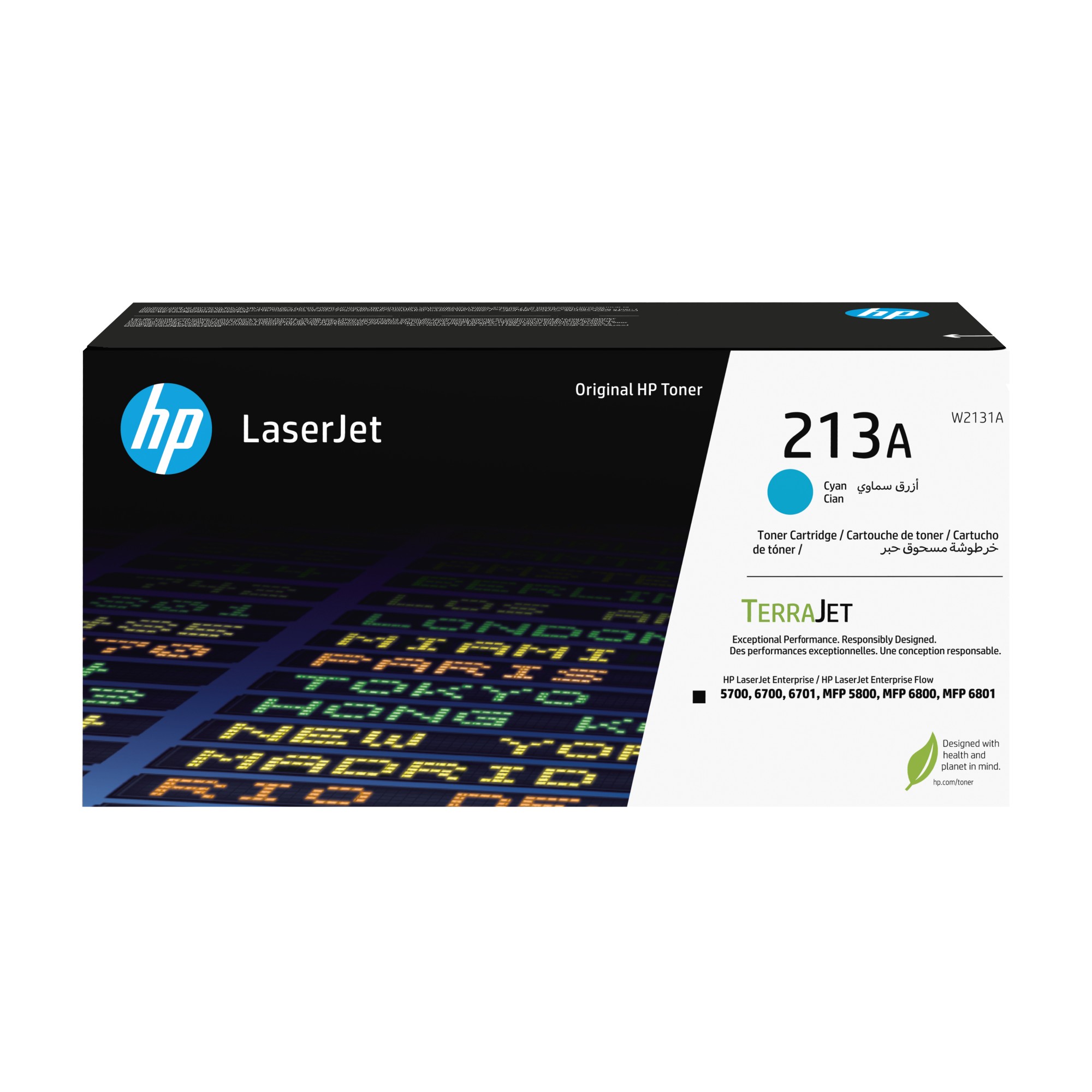 ORIGINALE HP toner ciano W2131A 213A 3000 pagine Cartuccia toner originale ciano LaserJet HP 213A