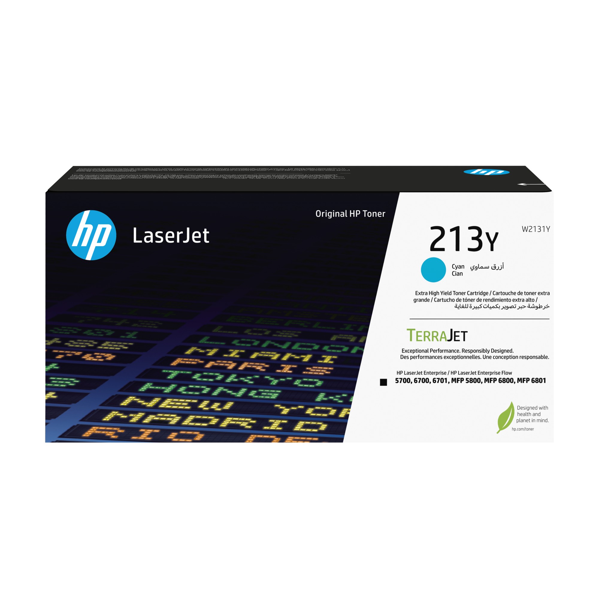 ORIGINALE HP toner ciano W2131Y 213Y 12000 pagine Cartuccia toner originale ciano ad altissima capacit? LaserJet HP 213Y