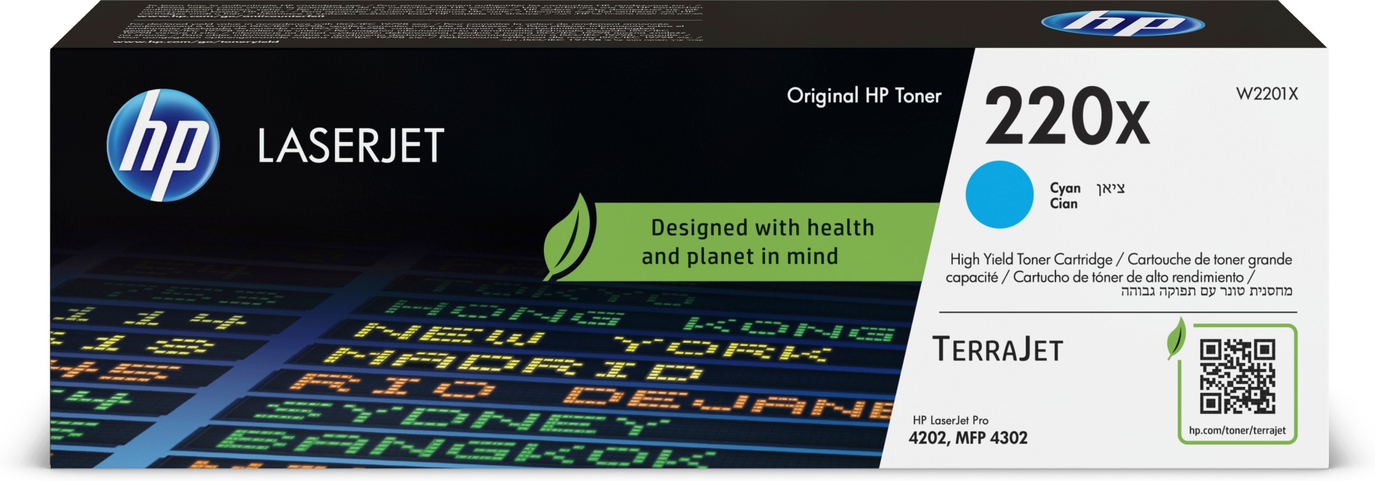 ORIGINALE HP toner ciano W2201X 220X 5500 pagine Cartuccia toner originale ciano LaserJet HP 220X ORIGINALE HP toner ciano W2201X 220X 5500 pagine Cartuccia toner originale ciano LaserJet HP 220X