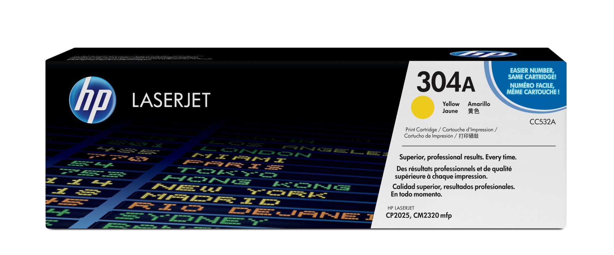 ORIGINALE HP toner giallo CC532A 304A 2800 pagine ORIGINALE HP toner giallo CC532A 304A 2800 pagine