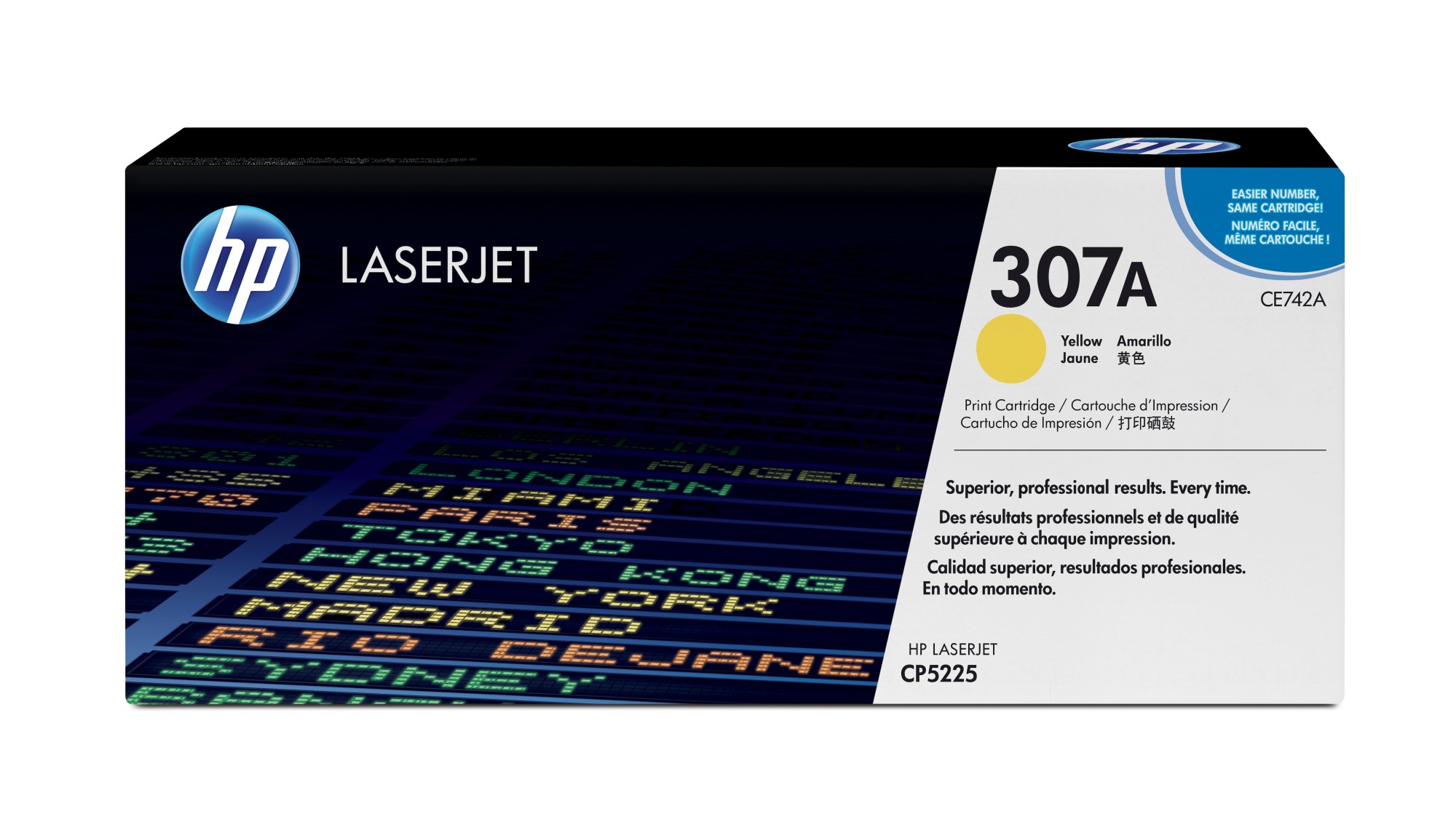 ORIGINALE HP toner giallo CE742A 307A 7300 pagine