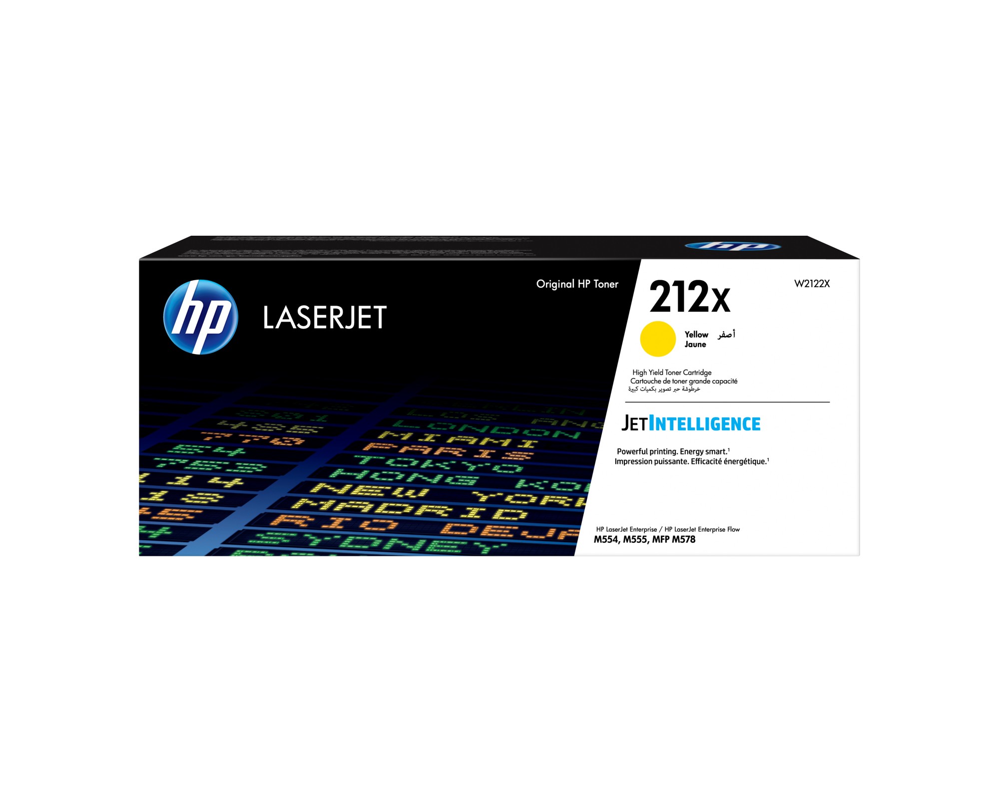 ORIGINALE HP toner giallo W2122X 212X 10000 pagine