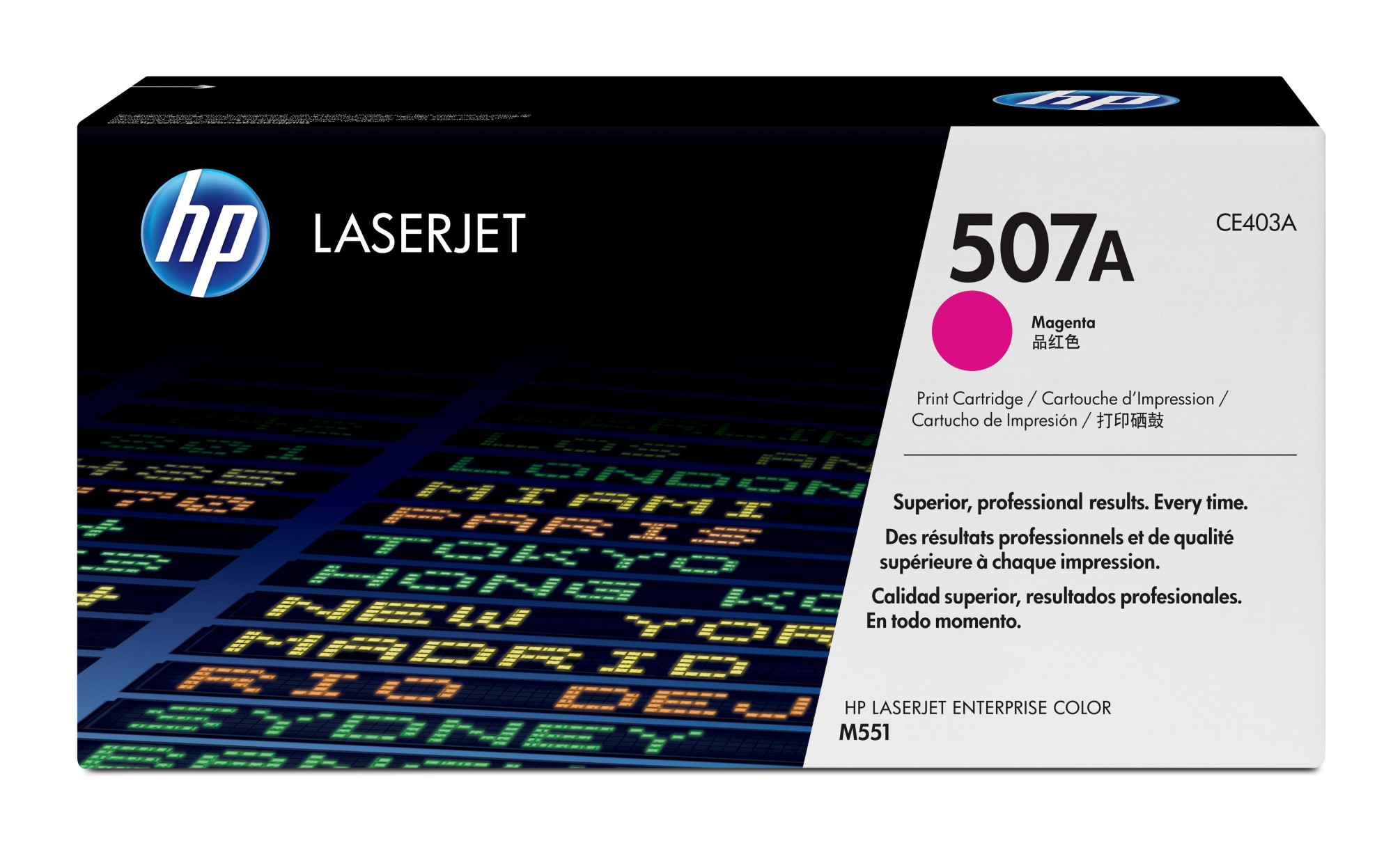 ORIGINALE HP toner magenta CE403A 507A 6000 pagine ORIGINALE HP toner magenta CE403A 507A 6000 pagine