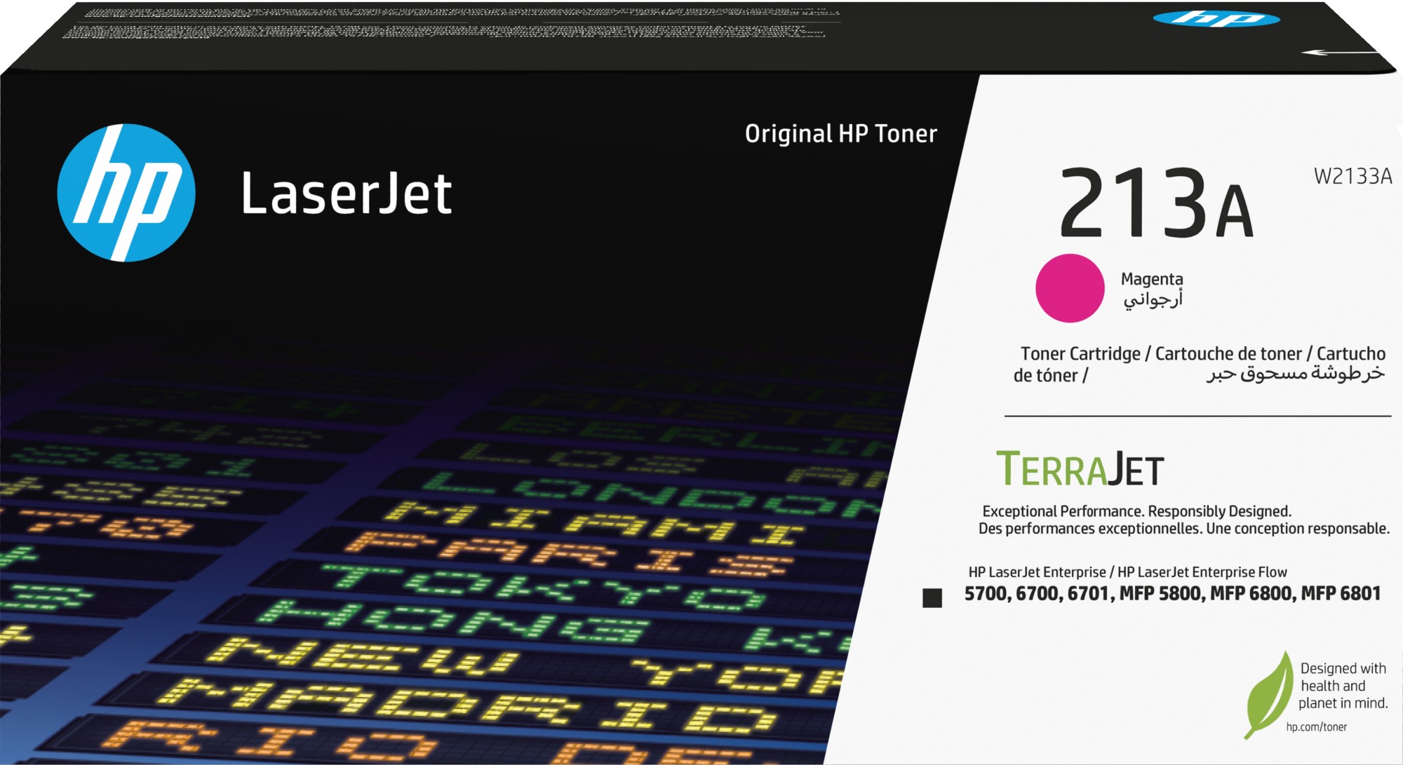 ORIGINALE HP toner magenta W2133A 213A 3000 pagine Cartuccia toner originale magenta LaserJet HP 213A