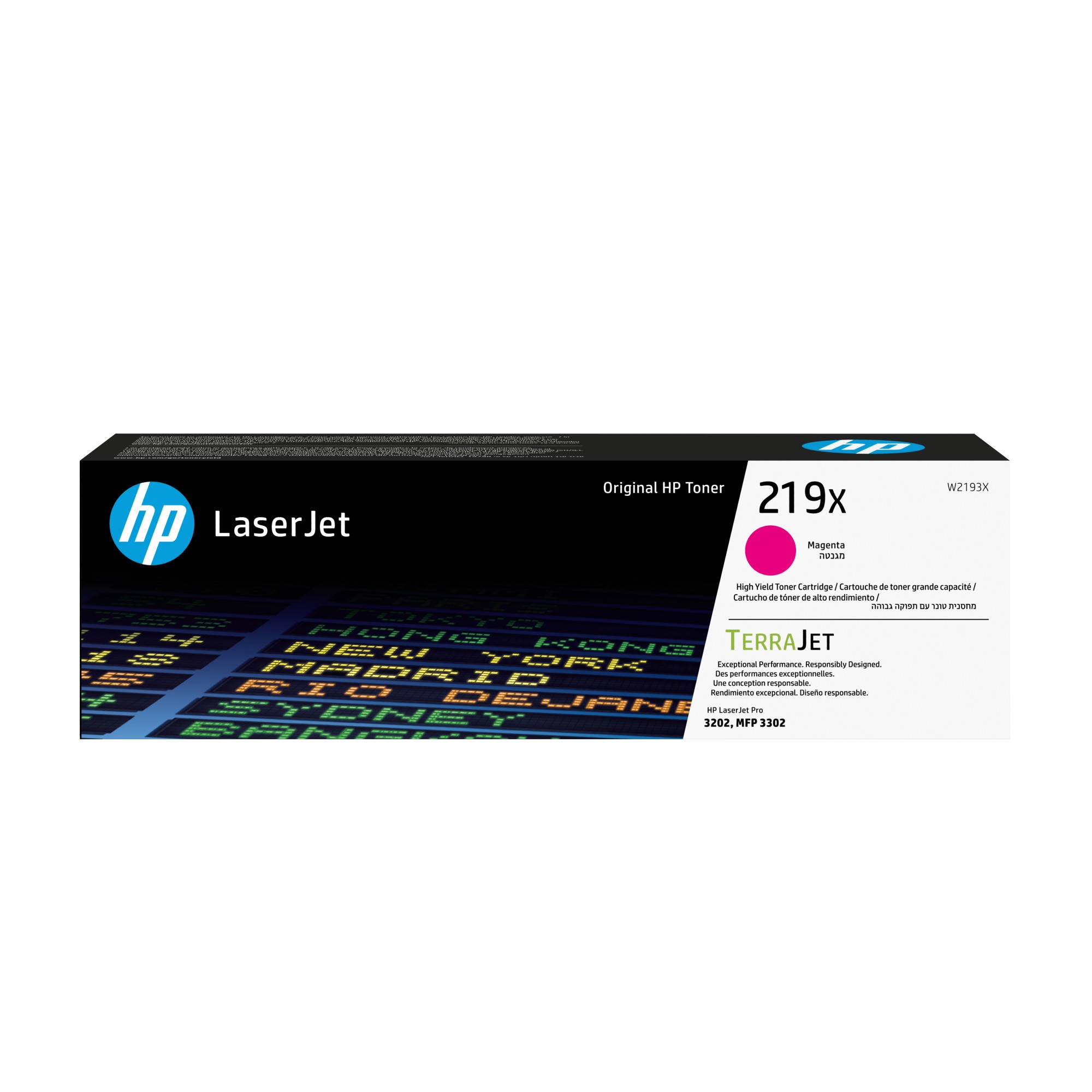 ORIGINALE HP toner magenta W2193X 219X 2500 pagine