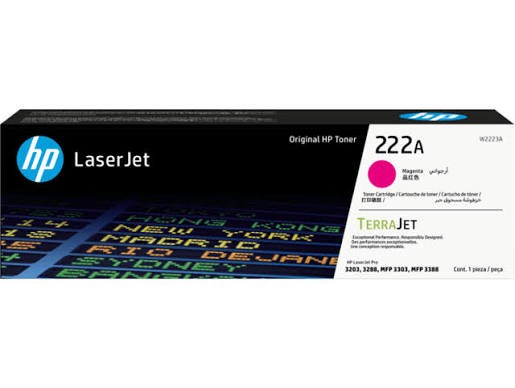 ORIGINALE HP toner magenta W2223A 222A 1200 pagine