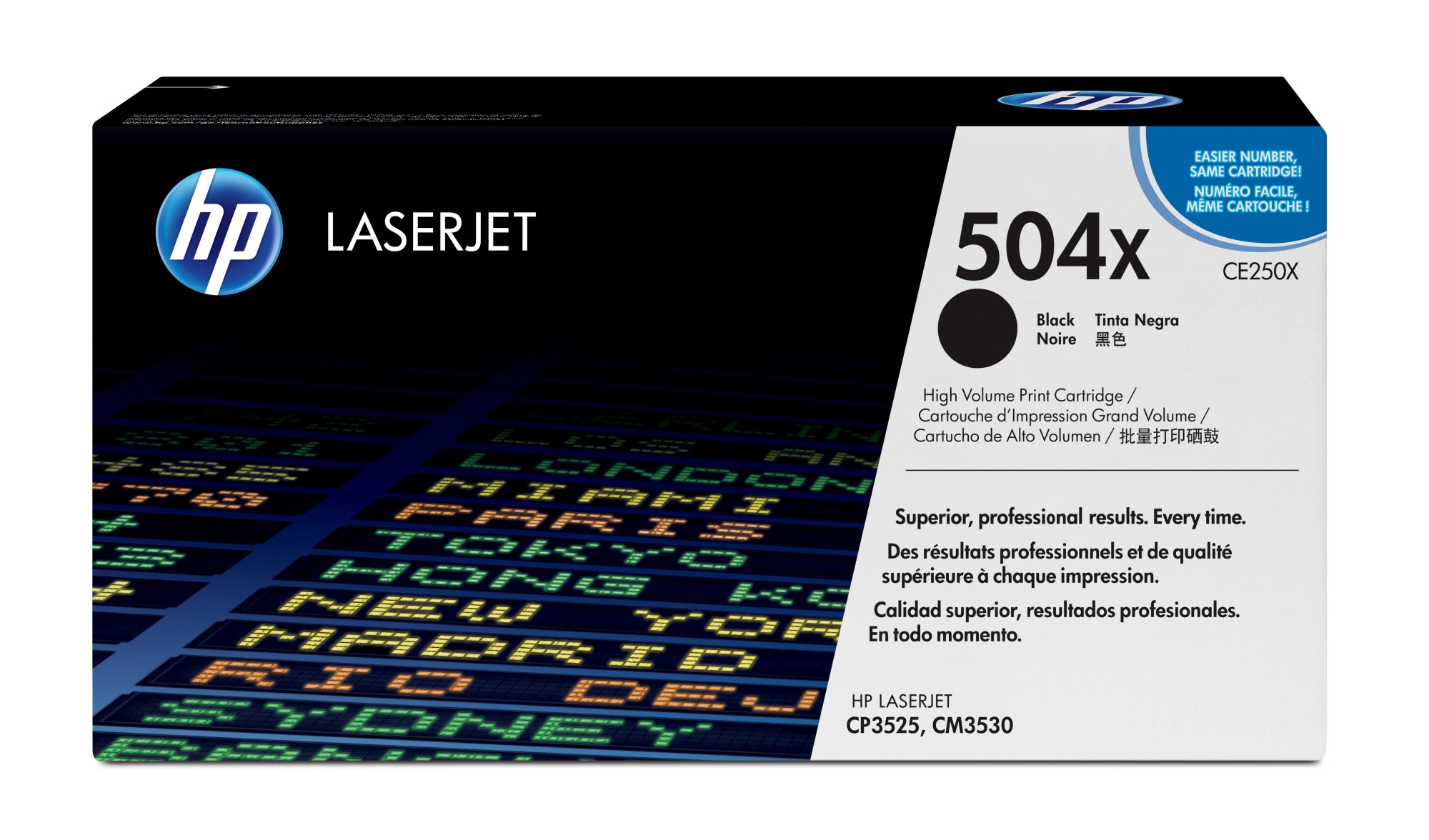 ORIGINALE HP toner nero CE250X 504X 10500 pagine ORIGINALE HP toner nero CE250X 504X 10500 pagine
