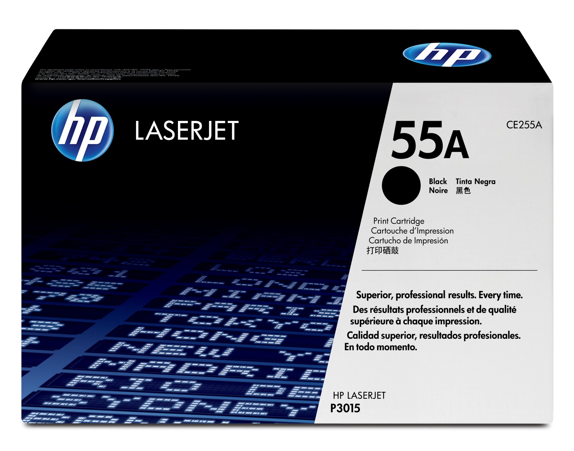 ORIGINALE HP toner nero CE255A 55A 6000 pagine