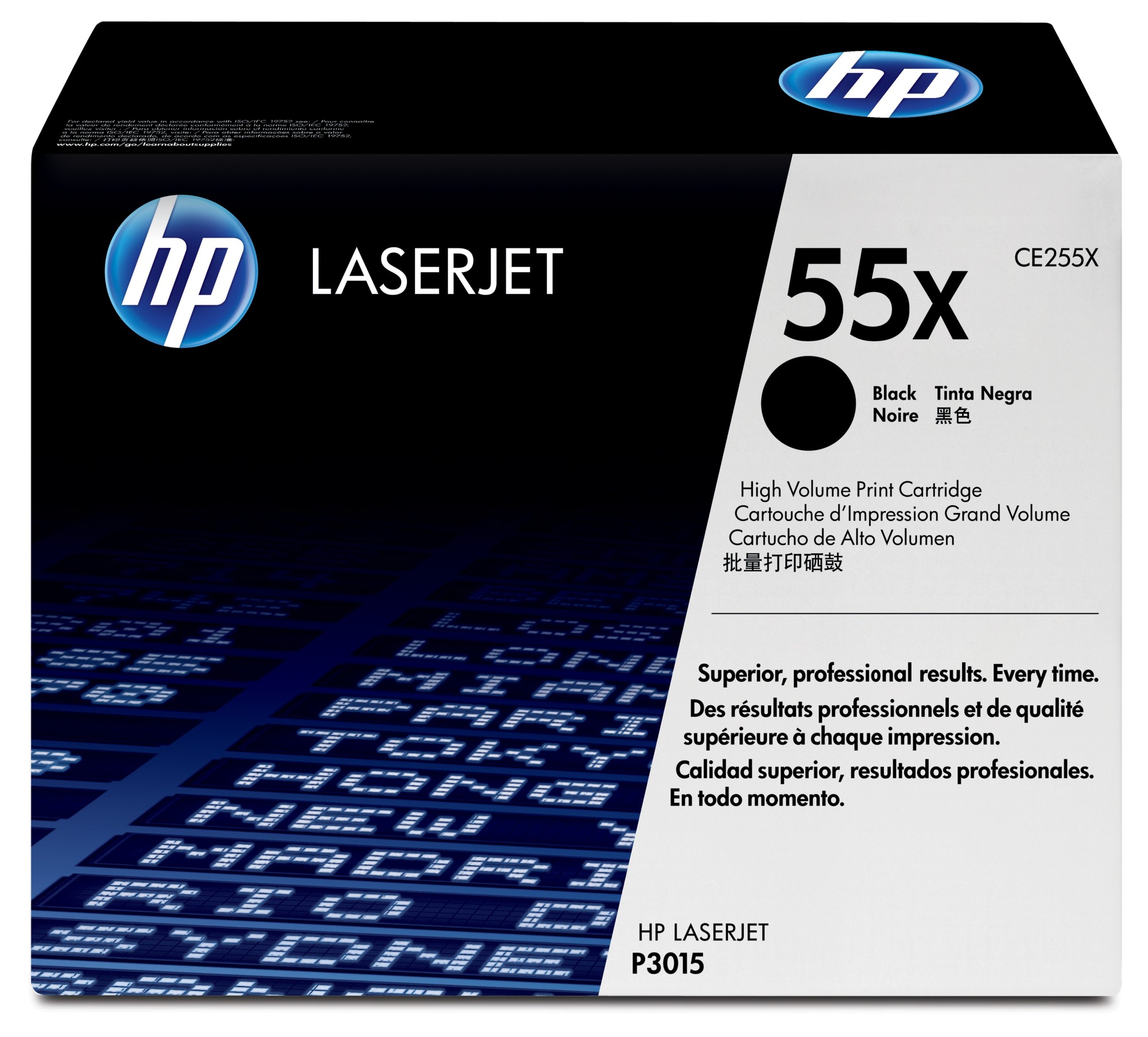 ORIGINALE HP toner nero CE255X 55X 12500 pagine ORIGINALE HP toner nero CE255X 55X 12500 pagine