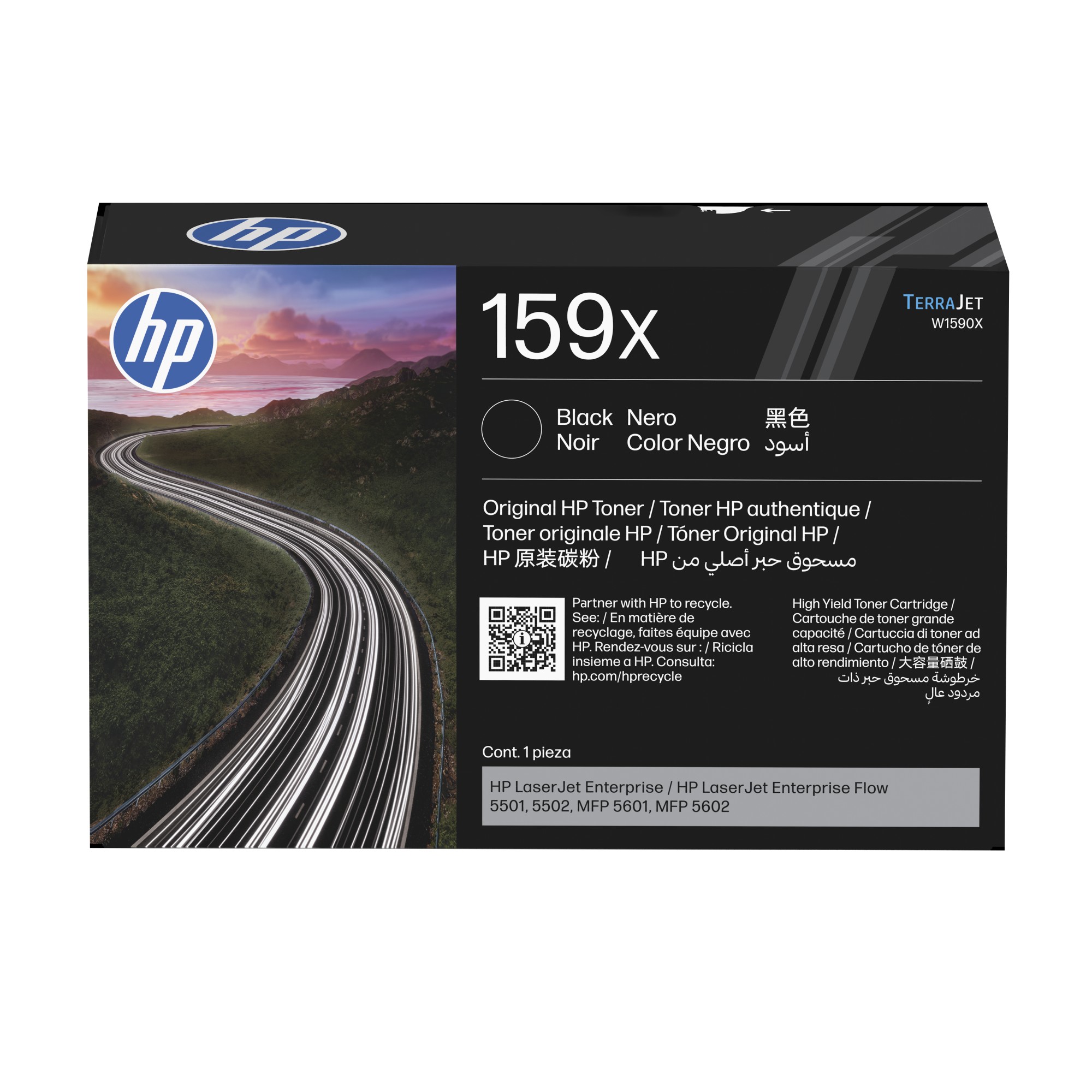 ORIGINALE HP toner nero W1590X 159X 10000 pagine Cartuccia toner originale nero LaserJet HP 159X