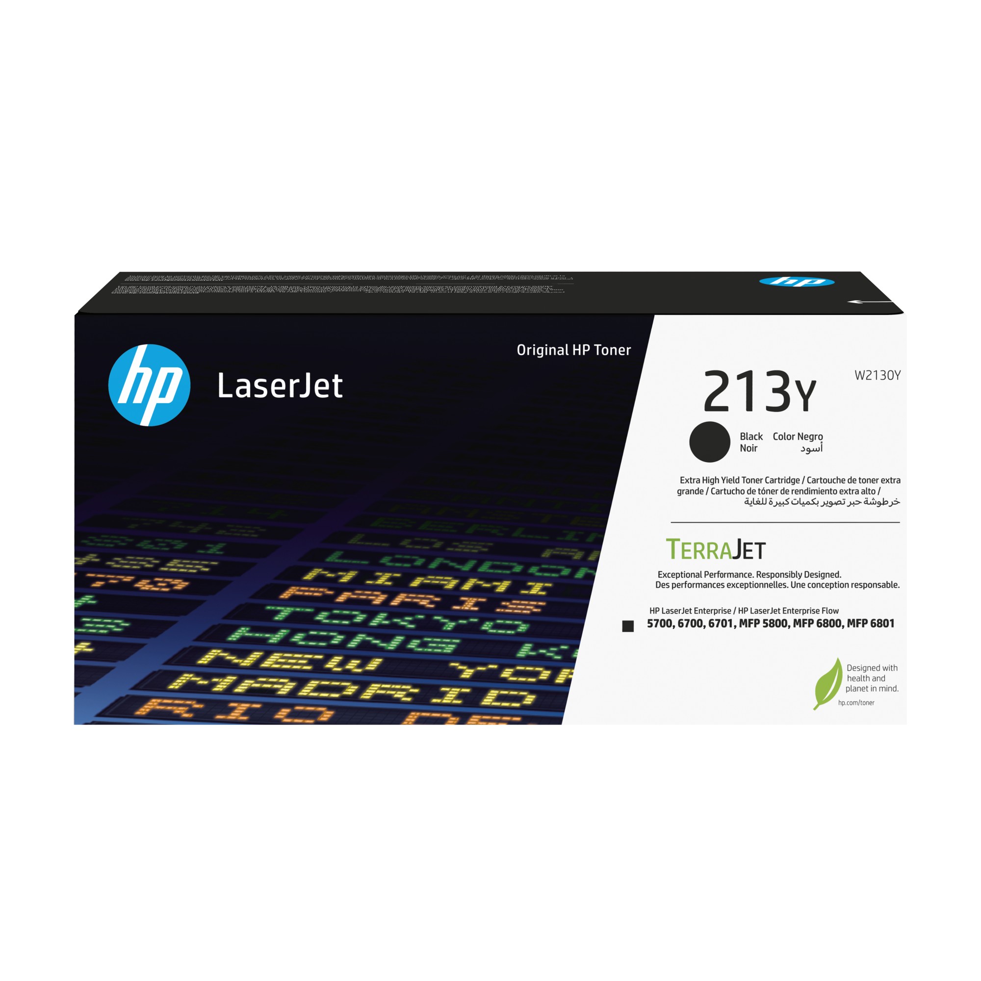ORIGINALE HP toner nero W2130Y 213Y 18000 pagine Cartuccia toner originale nero ad altissima capacit? LaserJet HP 213Y