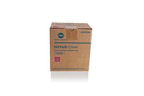 ORIGINALE Konica Minolta toner magenta A0X5354 TNP50M 5000 pagine ORIGINALE Konica Minolta toner magenta A0X5354 TNP50M 5000 pagine