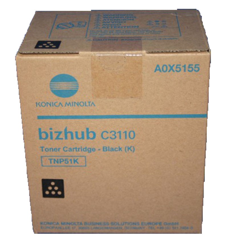 ORIGINALE Konica Minolta toner nero A0X5155 TNP51K 5000 pagine