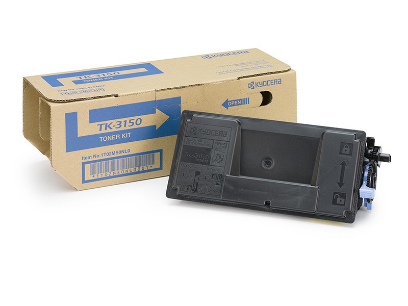 ORIGINALE Kyocera toner nero TK-3150 1T02NX0NL0 14500 pagine incl. tonerbag ORIGINALE Kyocera toner nero TK-3150 1T02NX0NL0 14500 pagine incl. tonerbag