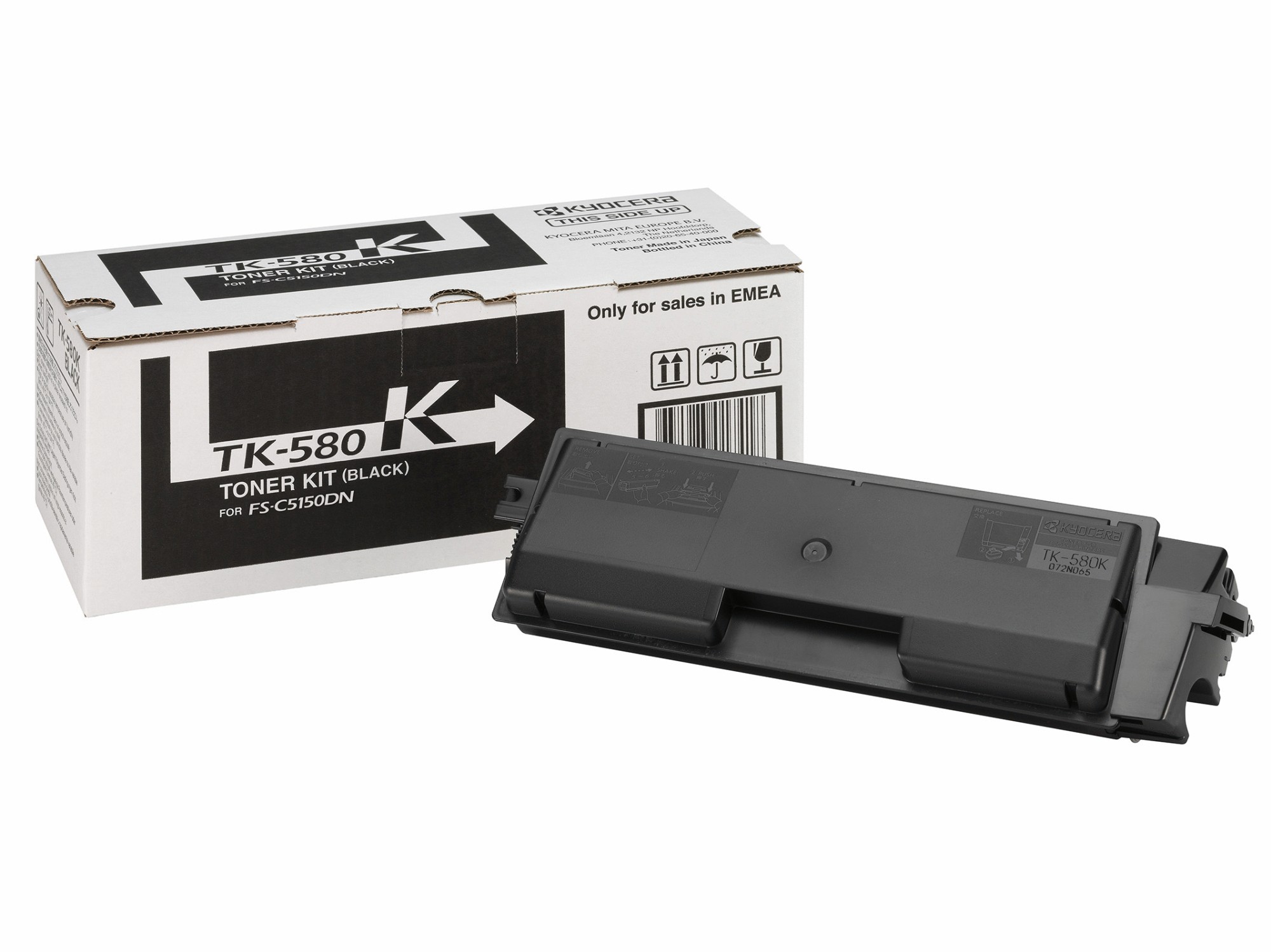 ORIGINALE Kyocera toner nero TK-580k 1T02KT0NL0 3500 pagine
