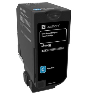ORIGINALE Lexmark toner ciano 74C20C0 CS/CX725 3000 pagine