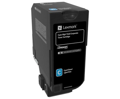 ORIGINALE Lexmark toner ciano 74C2HCE CS/CX725 12000 pagine