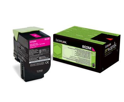 ORIGINALE Lexmark toner magenta 802M 80C20M0 1000 pagine cartuccia di stampa riutilizzabile ORIGINALE Lexmark toner magenta 802M 80C20M0 1000 pagine cartuccia di stampa riutilizzabile
