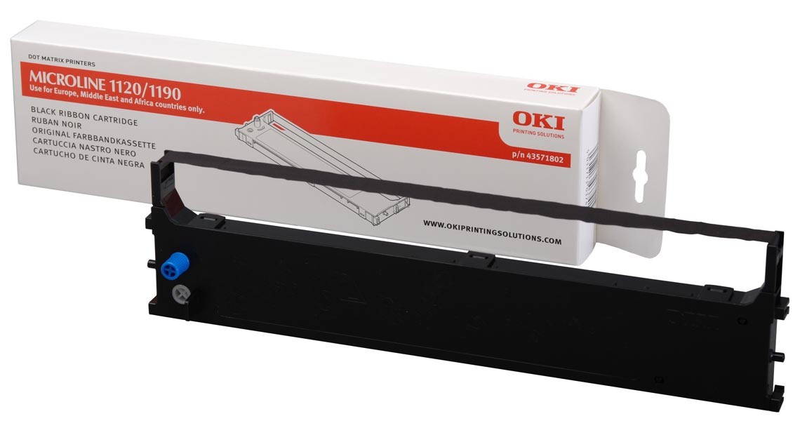 ORIGINALE OKI Nastro colorato nero 1120/1190 43571802 4 milioni cifre