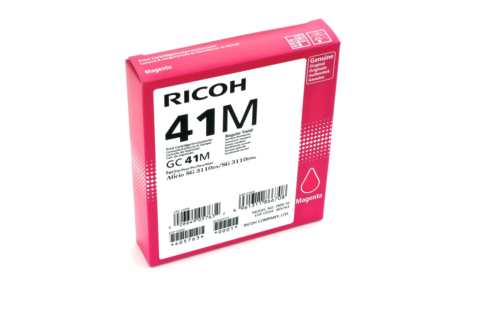 Originale Ricoh GC41 cartuccia gel magenta - 405763