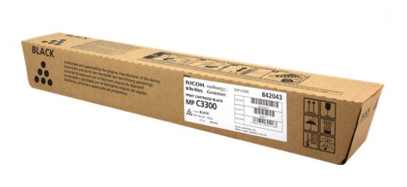 ORIGINALE Ricoh toner nero 842043 MP C3300BK 20000 pagine