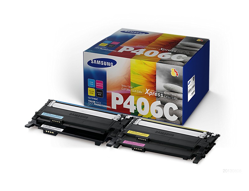ORIGINALE Samsung Multipack nero / ciano / magenta / giallo CLT-P406C SU375A rainbow kit ORIGINALE Samsung Multipack nero / ciano / magenta / giallo CLT-P406C SU375A rainbow kit