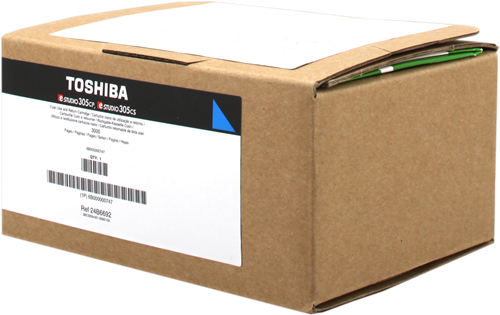 ORIGINALE Toshiba toner ciano T-FC305PC-R 6B000000747 3000 pagine cartuccia di stampa riutilizzabile