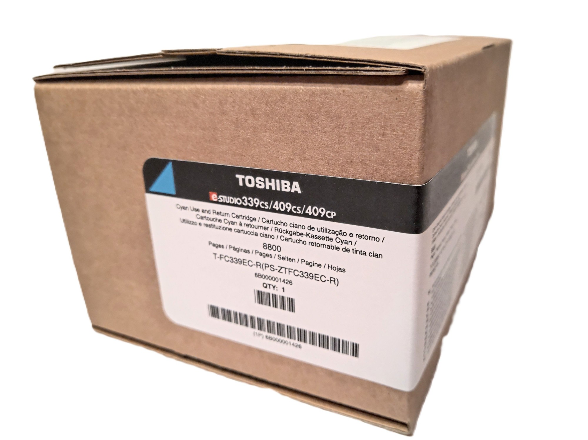 ORIGINALE Toshiba toner ciano T-FC339EC 6B000001426 8800 pagine