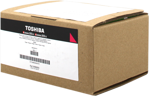ORIGINALE Toshiba toner magenta T-FC305PM-R 6B000000751 3000 pagine cartuccia di stampa riutilizzabile ORIGINALE Toshiba toner magenta T-FC305PM-R 6B000000751 3000 pagine cartuccia di stampa riutilizzabile