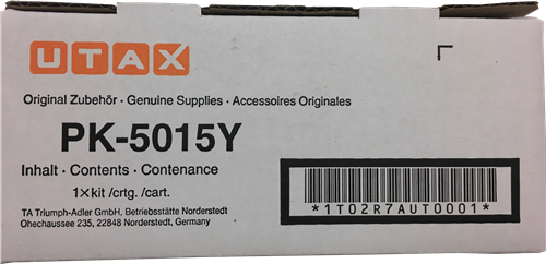 ORIGINALE Utax toner giallo PK-5015Y 1T02R7AUT0 3000 pagine ORIGINALE Utax toner giallo PK-5015Y 1T02R7AUT0 3000 pagine