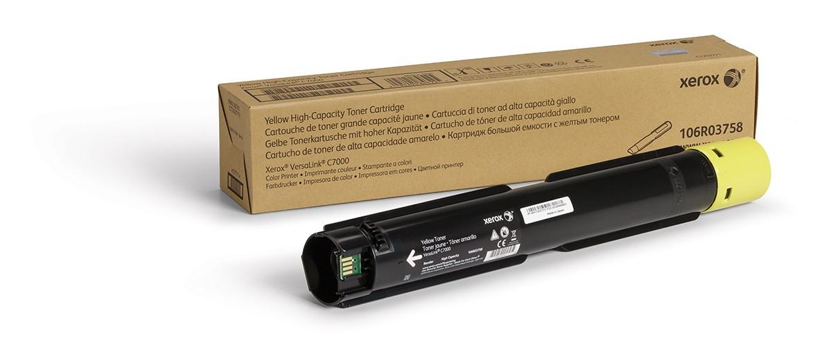 ORIGINALE Xerox toner giallo 106R03758 VersaLink C7000 10100 pagine ORIGINALE Xerox toner giallo 106R03758 VersaLink C7000 10100 pagine