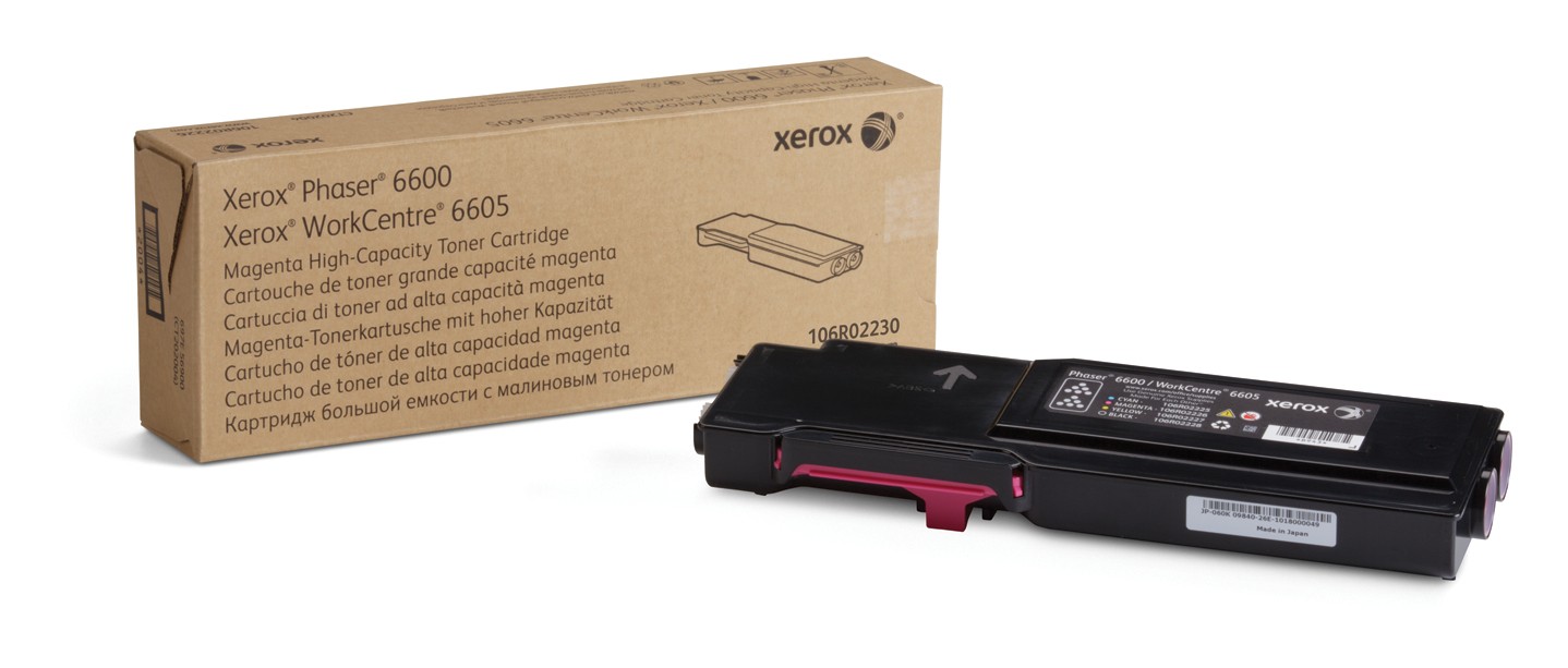 ORIGINALE Xerox toner magenta 106R02230 Phaser 6600 6000 pagine alta capacit? ORIGINALE Xerox toner magenta 106R02230 Phaser 6600 6000 pagine alta capacit?