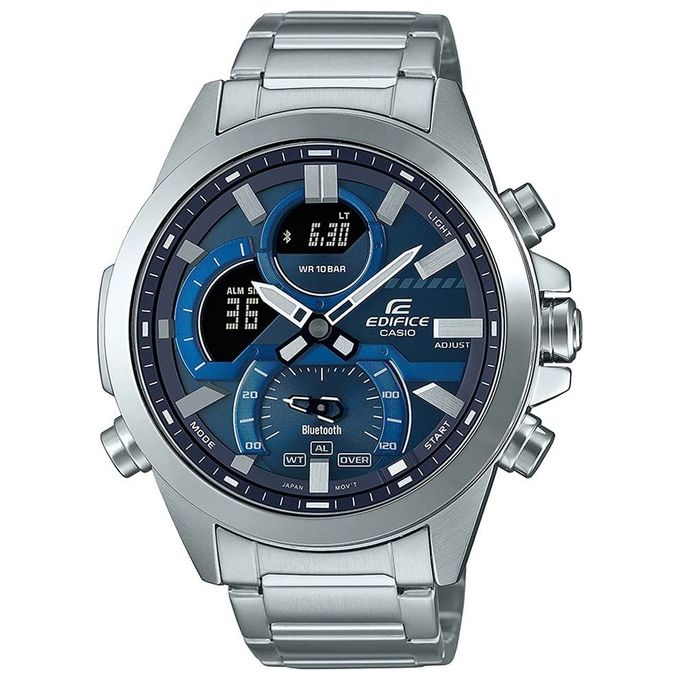 Orologio EDIFICE Bluetooth Silver e Blue ECB 30D 2AEF