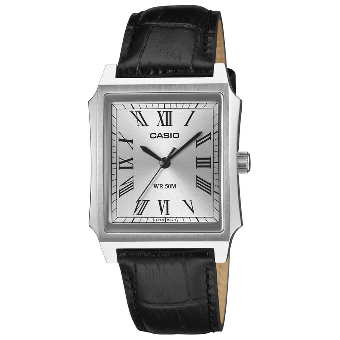 Orologio Silver e Black MTP B190L 7BVER