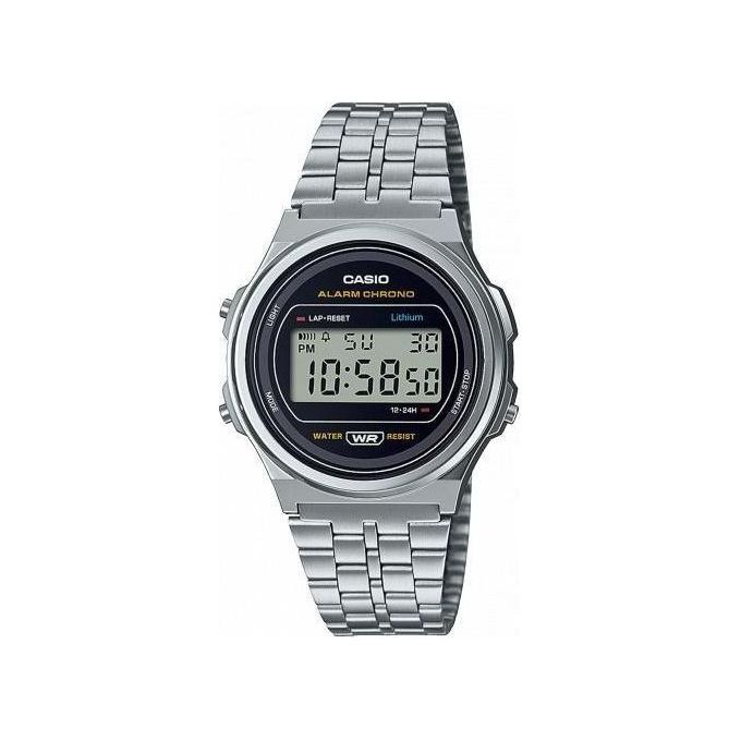 Orologio VINTAGE Iconic Silver e Black A171WE 1AEF