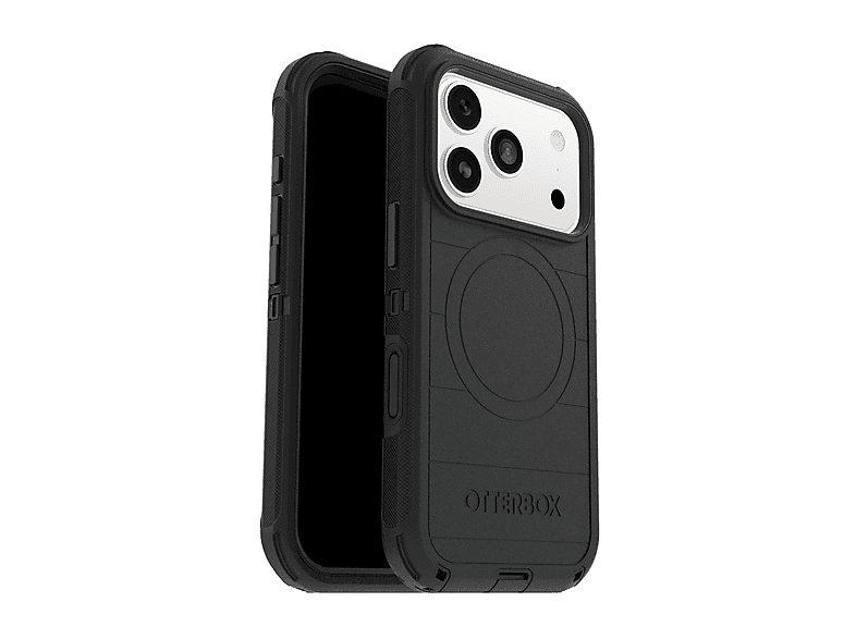 OTTERBOX Defender Series Pro MagSafe Cover per iPhone 17 Pro,antiurto e resistente alle cadute,sottile, testata 7x norme MIL-STD 810G, Nero