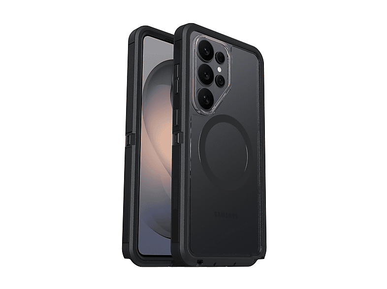 OTTERBOX Defender Series Pro XT Cover con Magneti per Samsung Galaxy S26 Ultra,super resistente a shock e cadute,testata 7x norme MIL-STD 810G, Trasparente/Nero