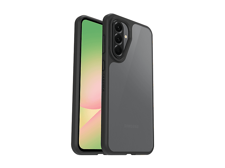 OTTERBOX React Series Cover per Samsung Galaxy A56 5G ,super resistente a shock e cadute,ultrasottile, testata norme MIL-STD 810G, Trasparente/Nero
