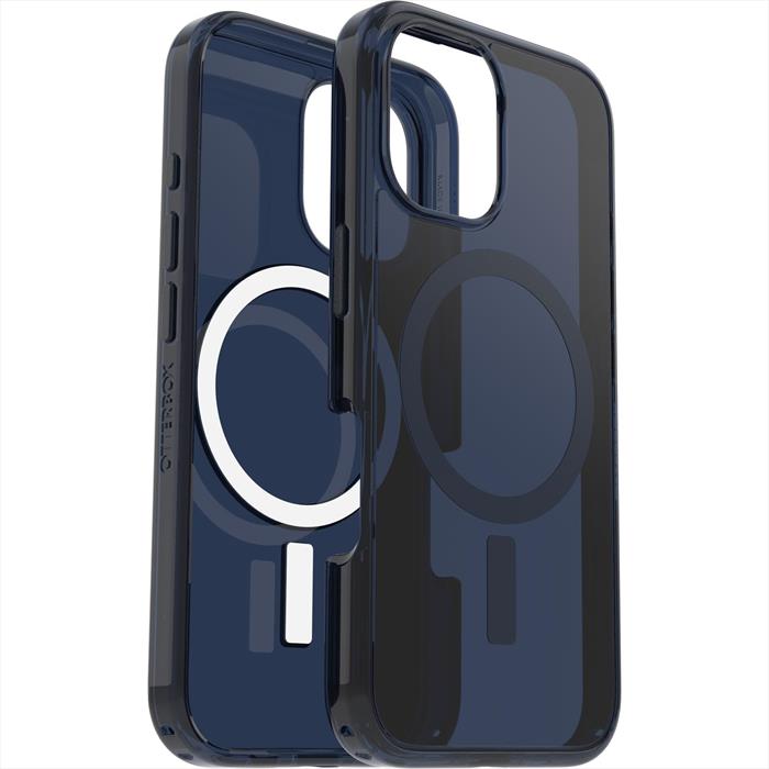 OTTERBOX Symmetry Seires Clear MagSafe Cover per iPhone 16 ,super resistente a shock e cadute,sottile, testata 3x norme MIL-STD 810G, Trasparente/Blu