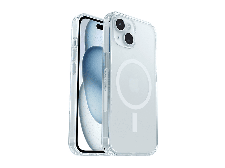 OTTERBOX Symmetry Seires MagSafe Cover per iPhone 17e; 16e; 15; 14; 13,super resistente a shock e cadute,sottile, testata 3x norme MIL-STD 810G, Trasparente