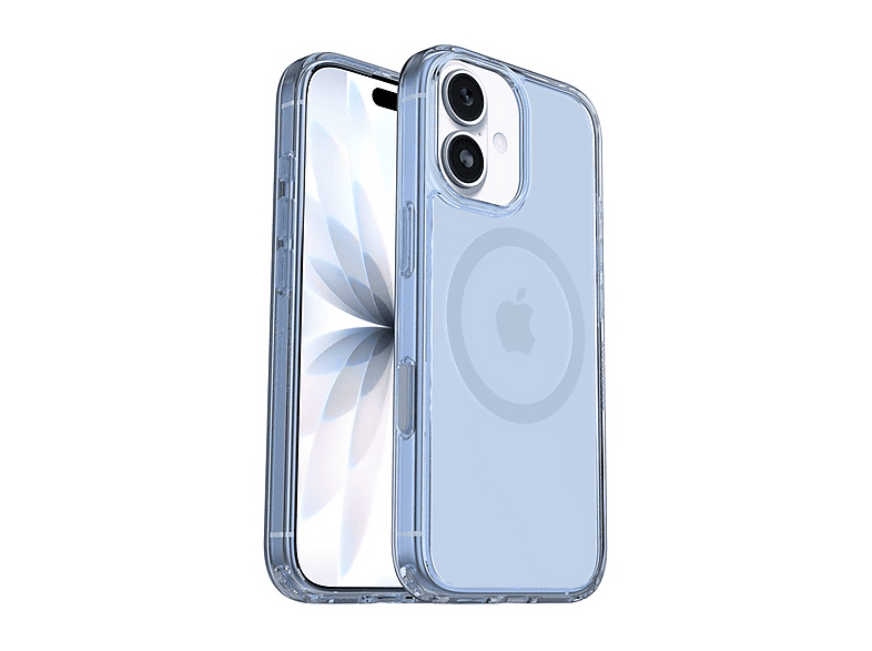 OTTERBOX Symmetry Series Clear MagSafe Cover per iPhone 17,super resistente a shock e cadute,sottile, testata 3x norme MIL-STD 810G, Trasparente/Blu