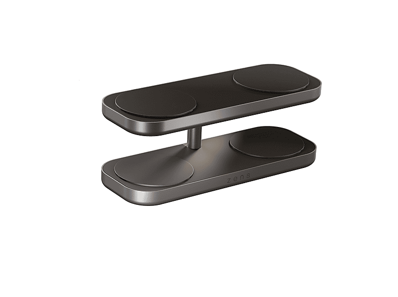 OTTERBOX ZENS Quattro Wireless Charger Pro 4, Adattatore MagSafe e Qi2 da 15 W per iPhone/AirPods, 65 Incluso (EU/UK/US) Con Cavo 1,5 m Integrato, Nero
