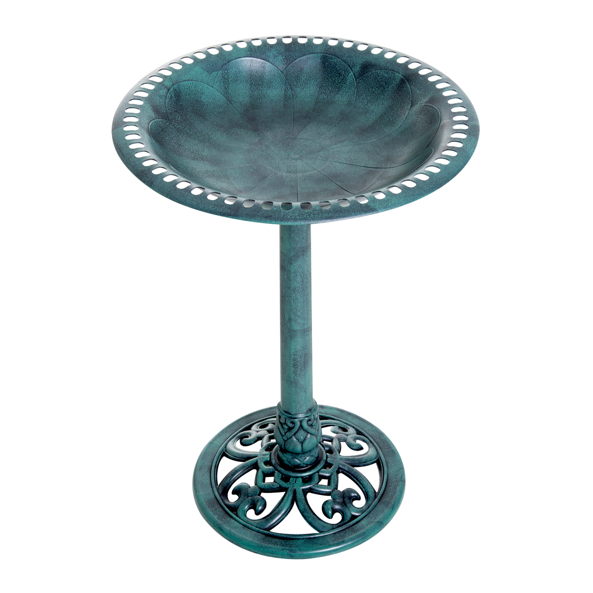Outsunny Abbeveratoio da Giardino per Uccelli da Esterno con Design Fleur-de-lis e Finitura Invecchiata, Leggero e Resistente, Verde Aosom Italy Outsunny Abbeveratoio da Giardino per Uccelli da Esterno con Design Fleur-de-lis e Finitura Invecchiata, Leggero e Resistente, Verde Aosom Italy