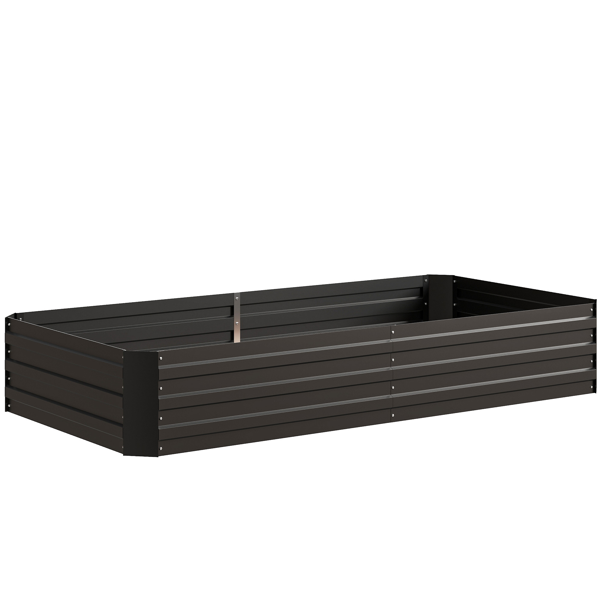 Outsunny Aiuola orto fioriera rettangolare in acciaio zincato con tutori per pomodori e piante rampicanti 180 x 90 x 29,5 cm Aosom Italy Outsunny Aiuola orto fioriera rettangolare in acciaio zincato con tutori per pomodori e piante rampicanti 180 x 90 x 29,5 cm Aosom Italy
