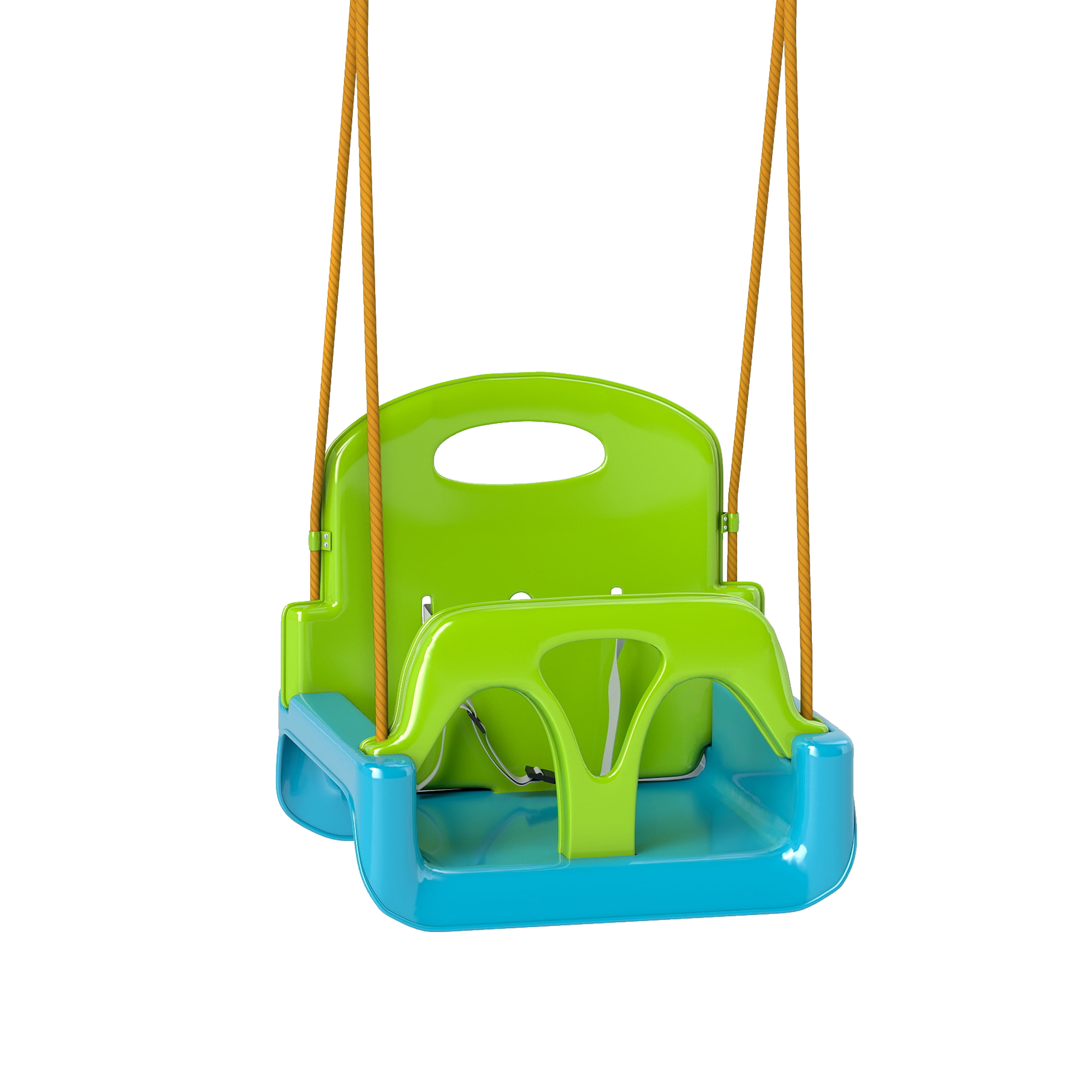 Outsunny Altalena per Bambini Altalena da Giardino 3 in 1 42x33x120-180 cm Verde Aosom Italy