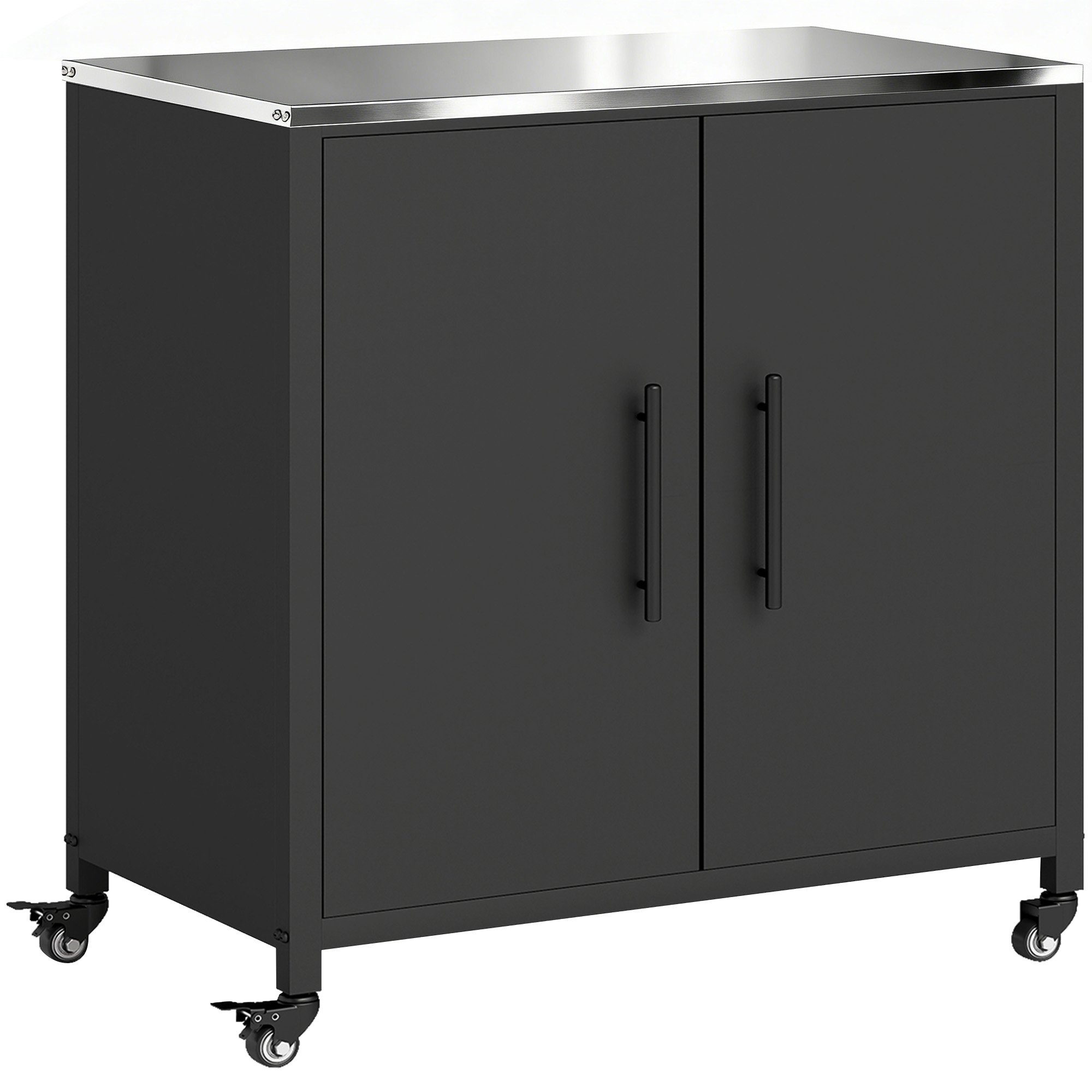 Outsunny Armadio da giardino con tavolo da rinvaso Capanno porta attrezzi con piano in acciaio inox ripiano rimovibile magnetico Doppia porta Ruote Aosom Italy Outsunny Armadio da giardino con tavolo da rinvaso Capanno porta attrezzi con piano in acciaio inox ripiano rimovibile magnetico Doppia porta Ruote Aosom Italy