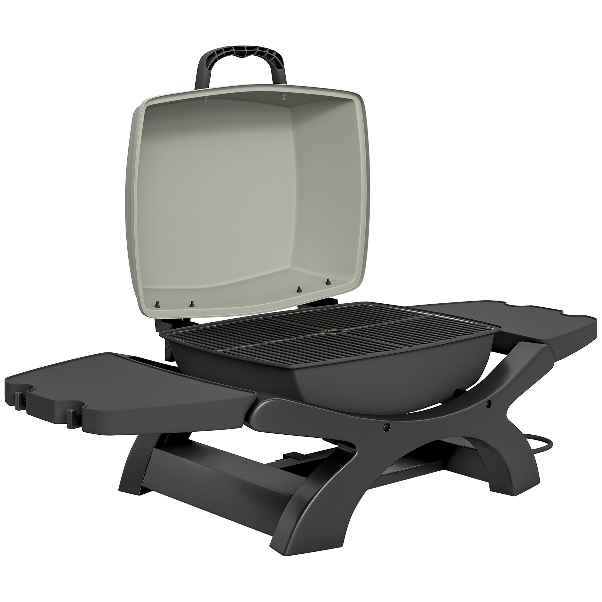 Outsunny barbecue elettrico 2300W, portatile da tavolo con ripiani laterali, colore nero. Aosom Italy Outsunny barbecue elettrico 2300W, portatile da tavolo con ripiani laterali, colore nero. Aosom Italy